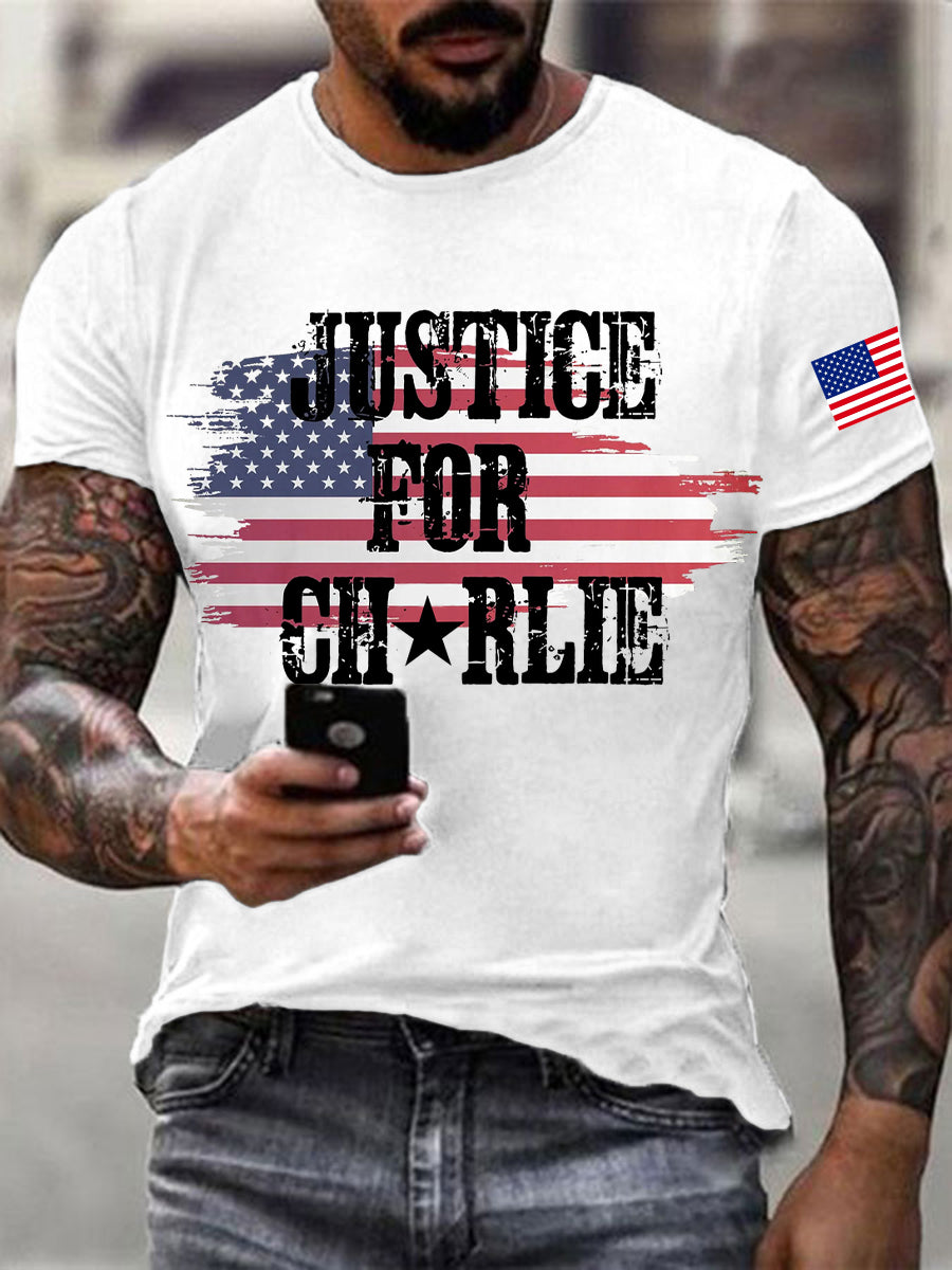 Justice For Charlie Kirk T-Shirt Charlie Kirk Memorial Shirt