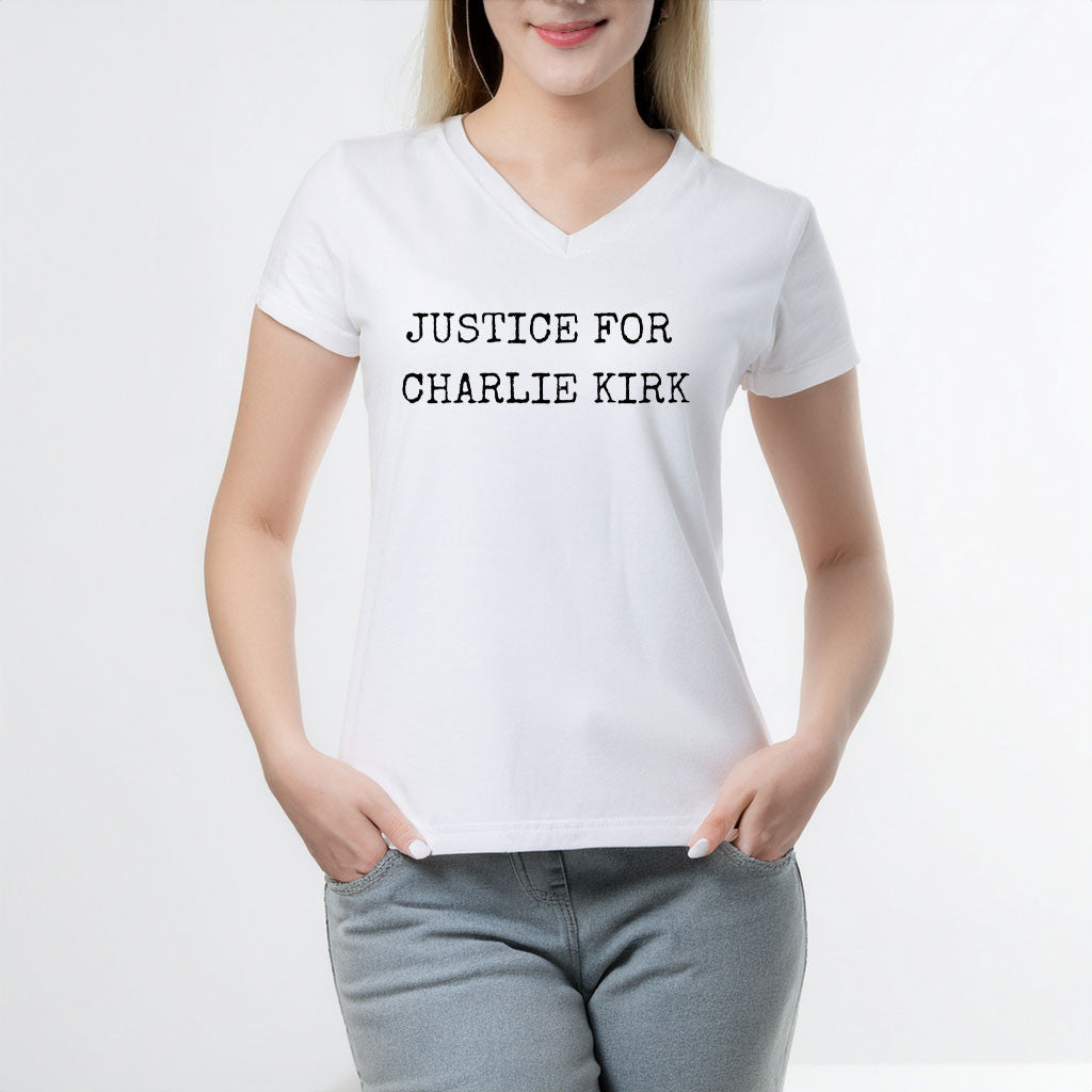 Justice For Charlie Kirk T-Shirt Charlie Kirk Shooters Shirt Patriotic Merch