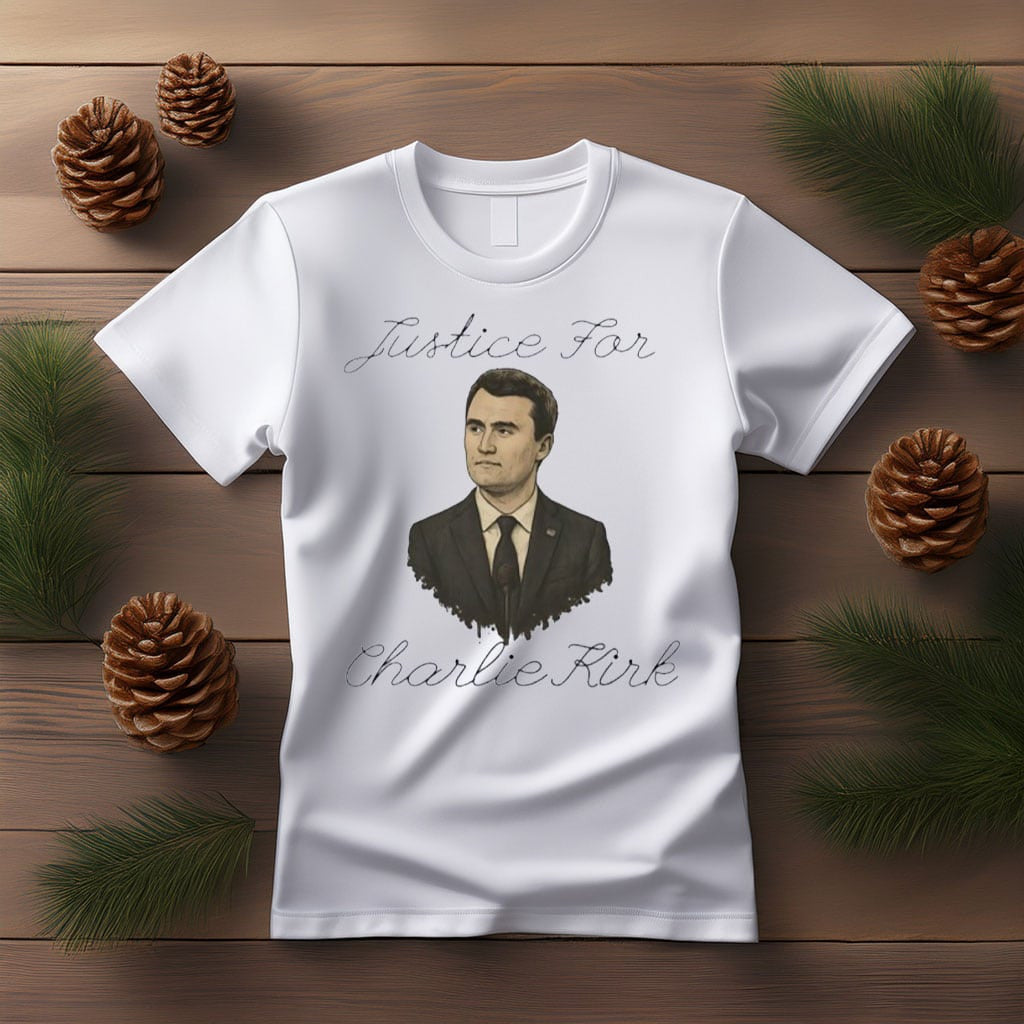 Justice for Charlie Kirk T-Shirt RIP Charlie Kirk Shooters Shirt Trum Supporter Merch