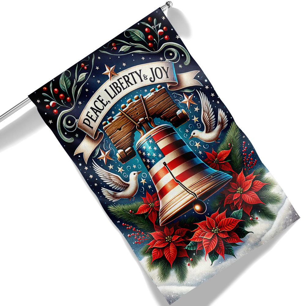 Liberty Bell Christmas Flag - Liberish