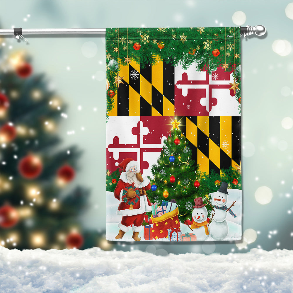 Maryland Christmas Flag - Liberish