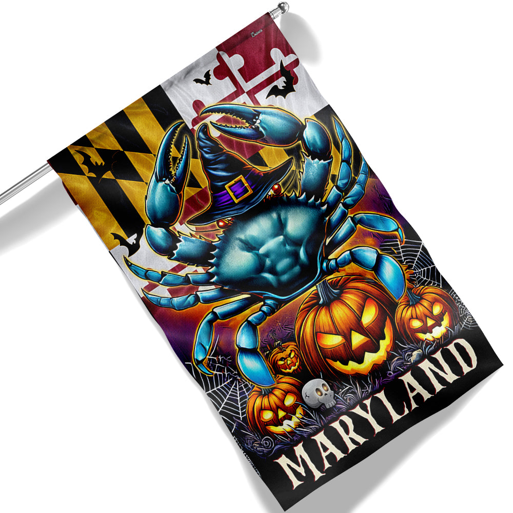 Maryland Halloween Crab Flag - Liberish