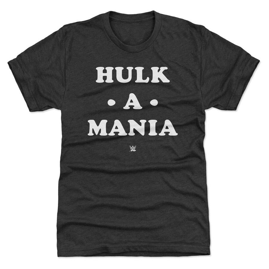 Men's 500 Level Heather Black Hulk Hogan Hulk-a-mania T-shirt RIP Gift For Fans - Liberish