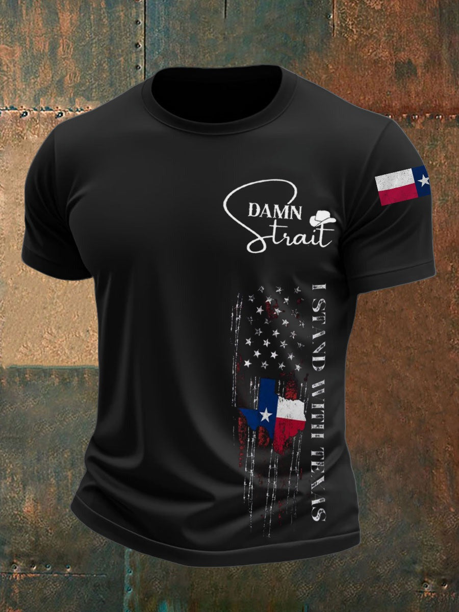 Men's Country Music Support Texas short sleeves t-shirt Gift For Texans and American - Liberish