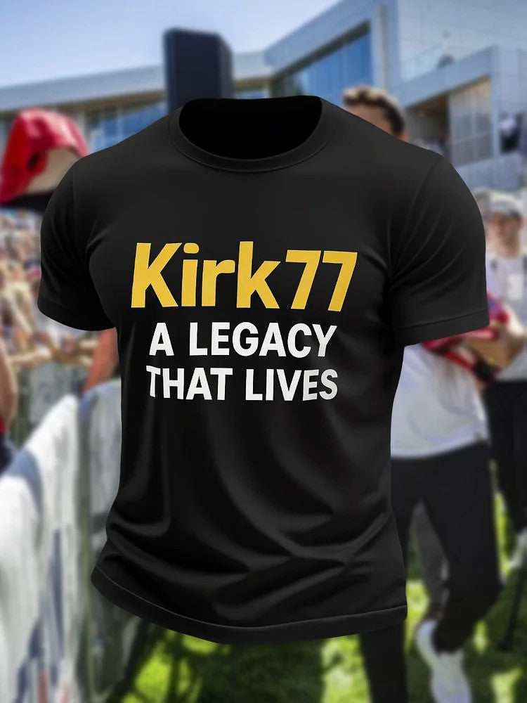 Men's Kirk77 A Legacy That Lives T-shirt Gift For America Supporters - Liberish