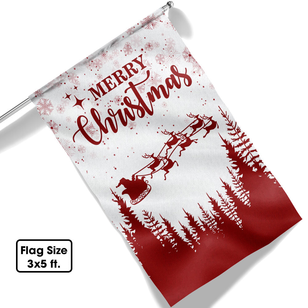 Merry Christmas Flag Santa Claus - Liberish