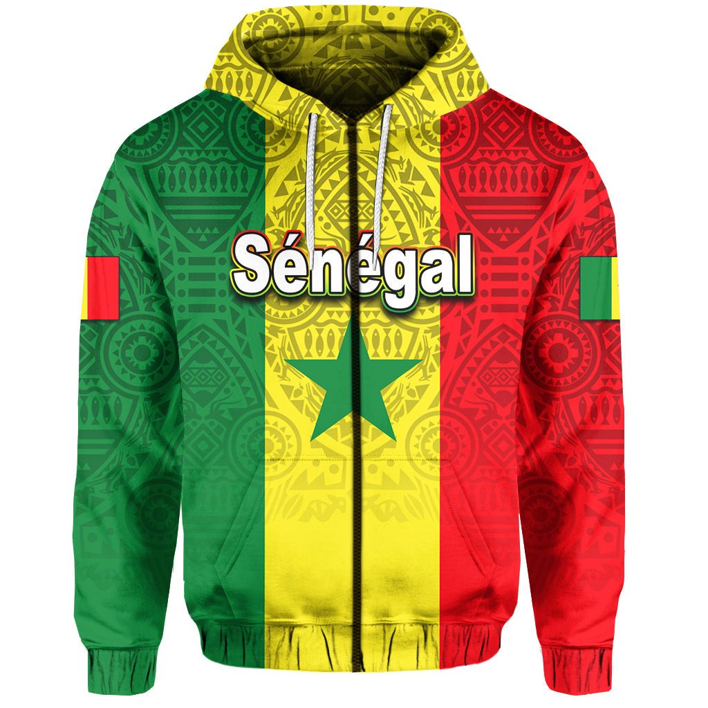 Senegal Independence Day Hoodie African Pattens LT6