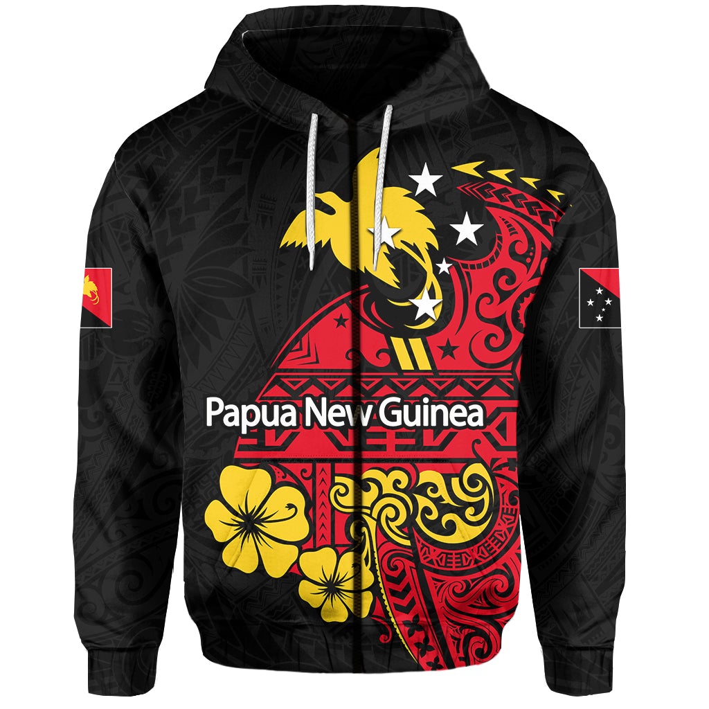 Papua New Guinea Zip Hoodie Independence Day LT6