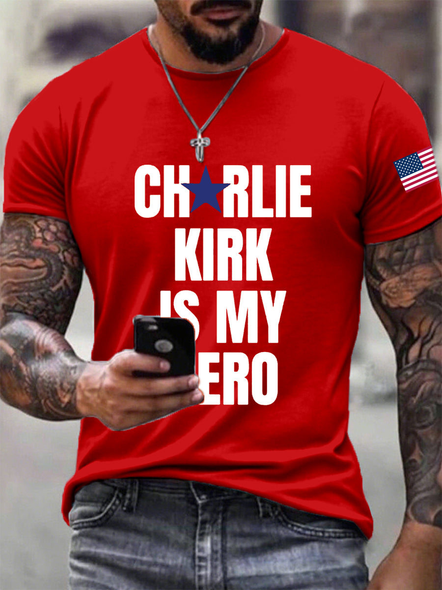 My Hero T-Shirt Charlie Kirk Memorial Shirt