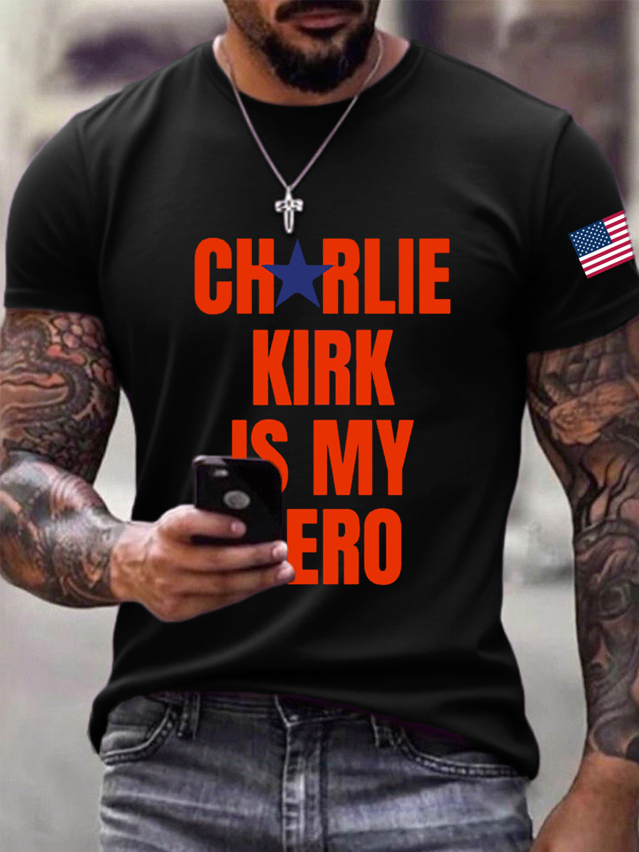 My Hero T-Shirt Charlie Kirk Memorial Shirt