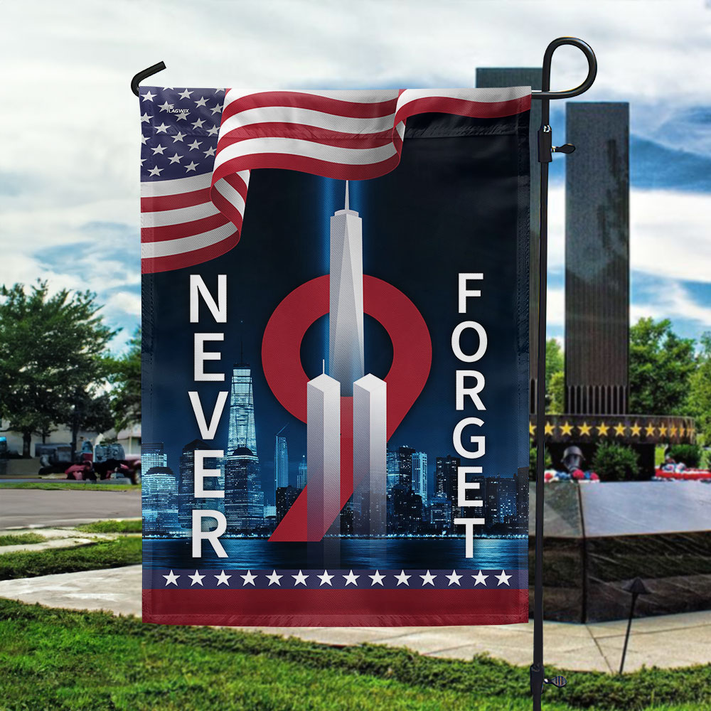 Never Forget 9 11 Patriot Day American Flag - Liberish