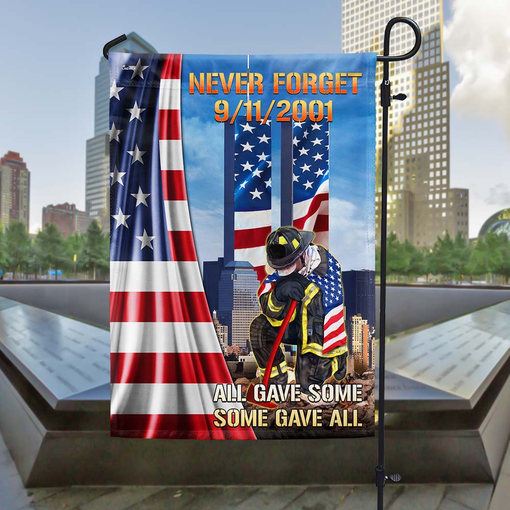 Never Forget 911 All Gave Some Some Gave All Patriot Day Flag - Liberish