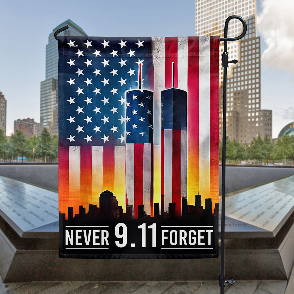 Never Forget 911 Patriot Day Flag - Liberish