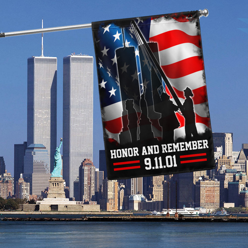 Never Forget 911 Patriot Day Honor And Remember Flag - Liberish