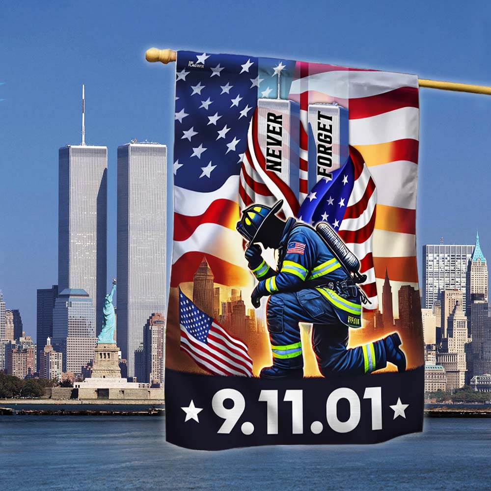 Never Forget September 11 Patriot Day 911 Flag - Liberish