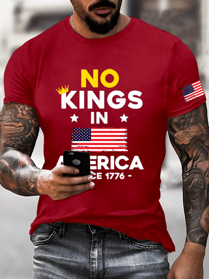 No King In America Since 1776 Shirt American Democracy T-Shirt Political Merch - Liberish