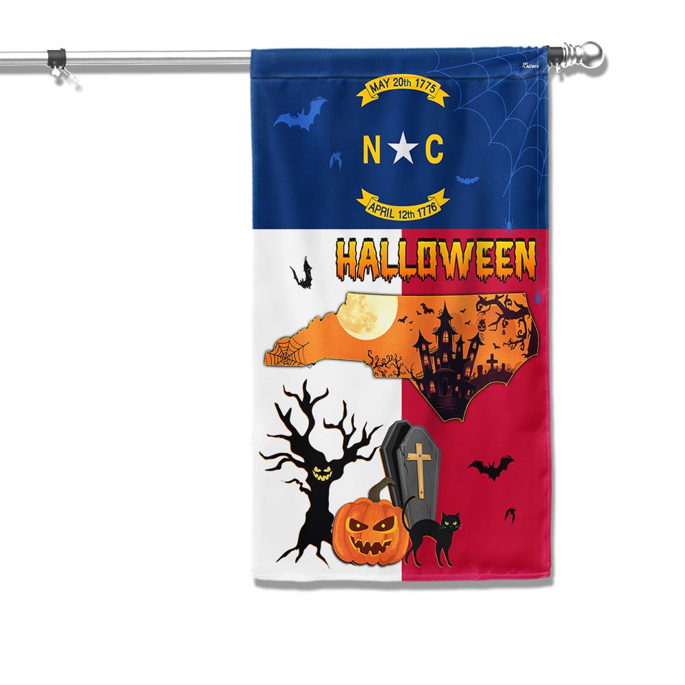 North Carolina State Halloween Flag Halloween In North Carolina Flag - Liberish