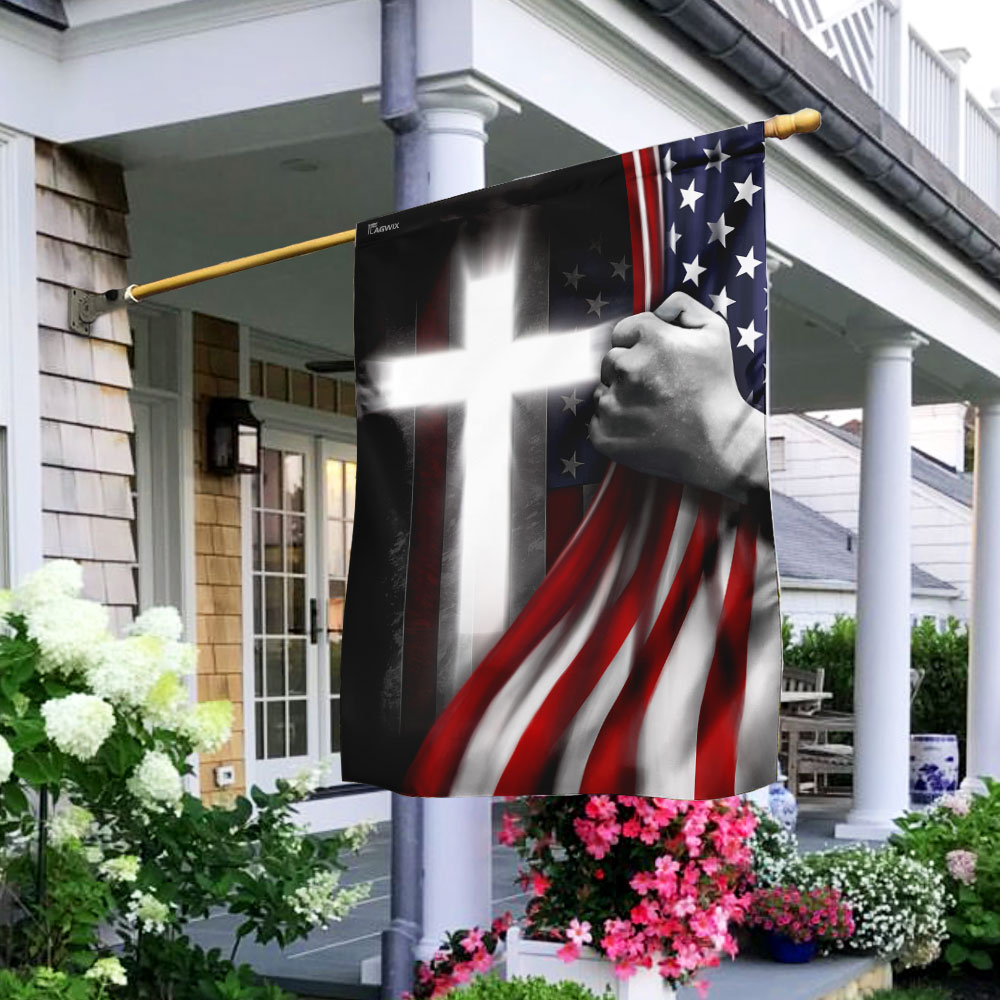 One Nation Under God Jesus American Flag - Liberish
