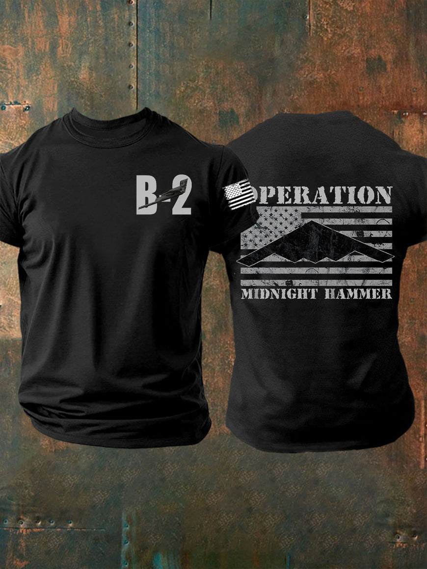 Operation Midnight Hammer B2 Spirit T-Shirt Patriotic Gifts For Dad - Liberish