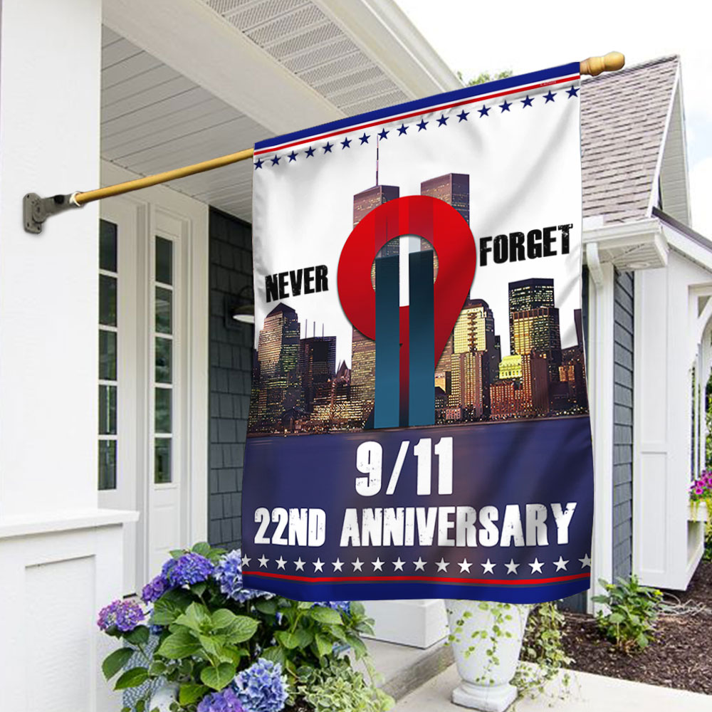 Patriot Day 911 Never Forget 22nd Anniversary Flag - Liberish