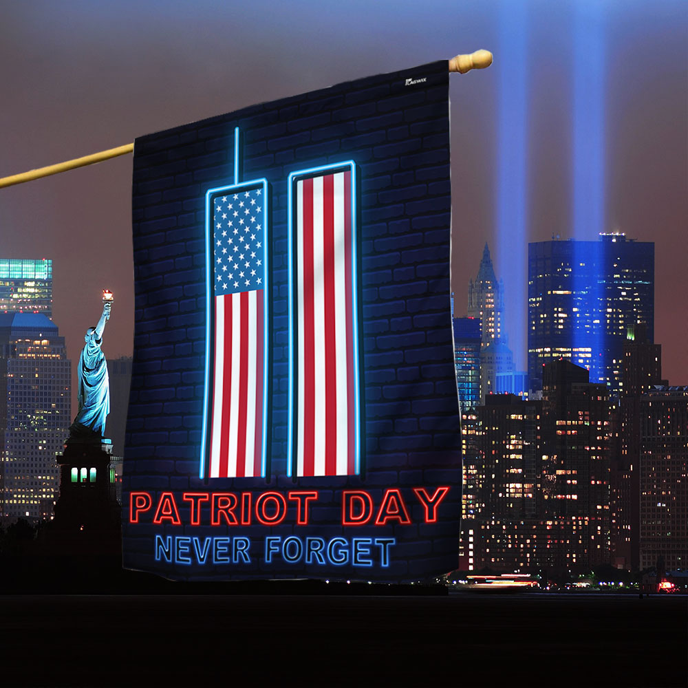 Patriot Day 911 Never Forget 9 11 September 11 Memorial Flag - Liberish