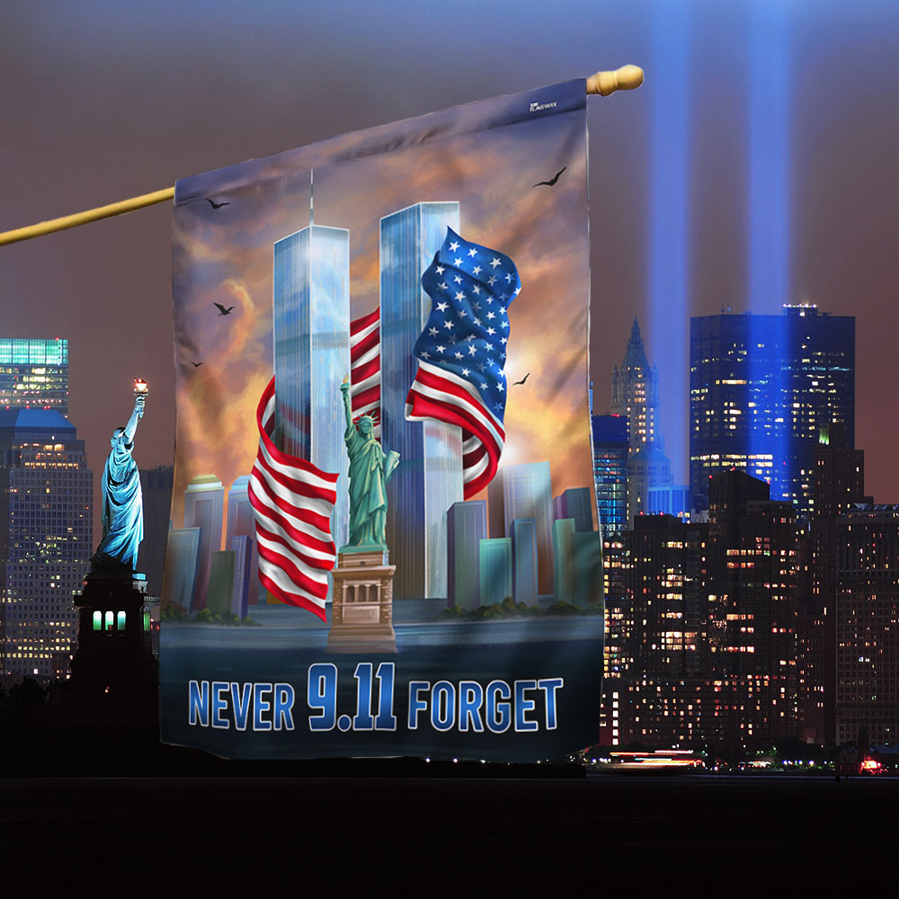 Patriot Day 911 Never Forget September 11 Attacks Flag - Liberish