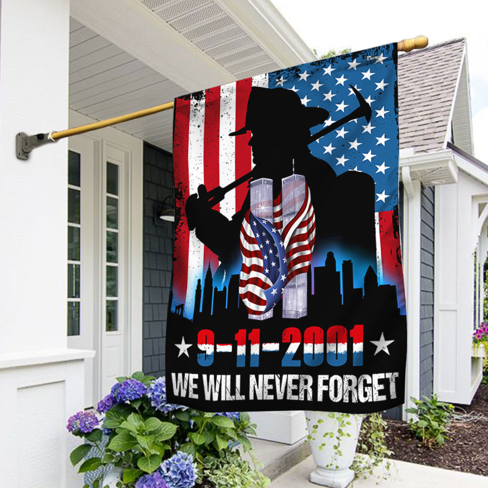 Patriot Day We Will Never Forget 911 American Flag - Liberish