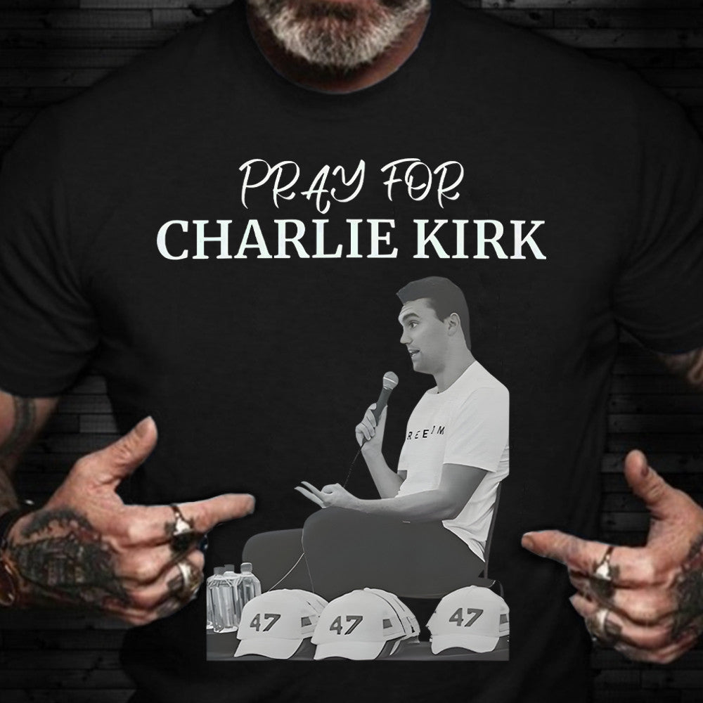 Pray For Charlie Kirk T-Shirt The Turning Point Shirt Charlie Kirk Merch