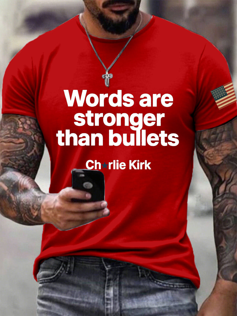rds Are Stronger Than Bullets T-Shirt Charlie Kirk Memorial Shirt