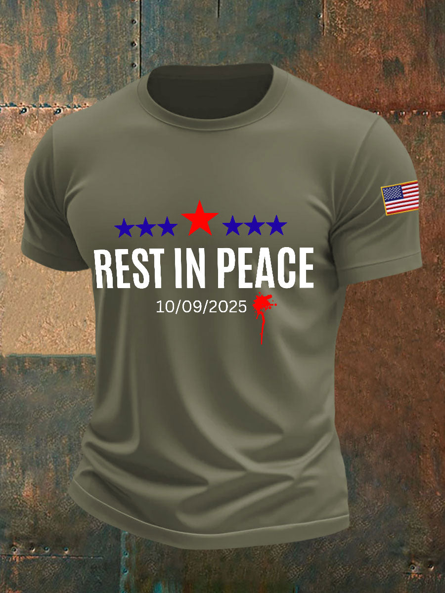 rest in peace T-Shirts Charlie Kirk Memorial Shirt