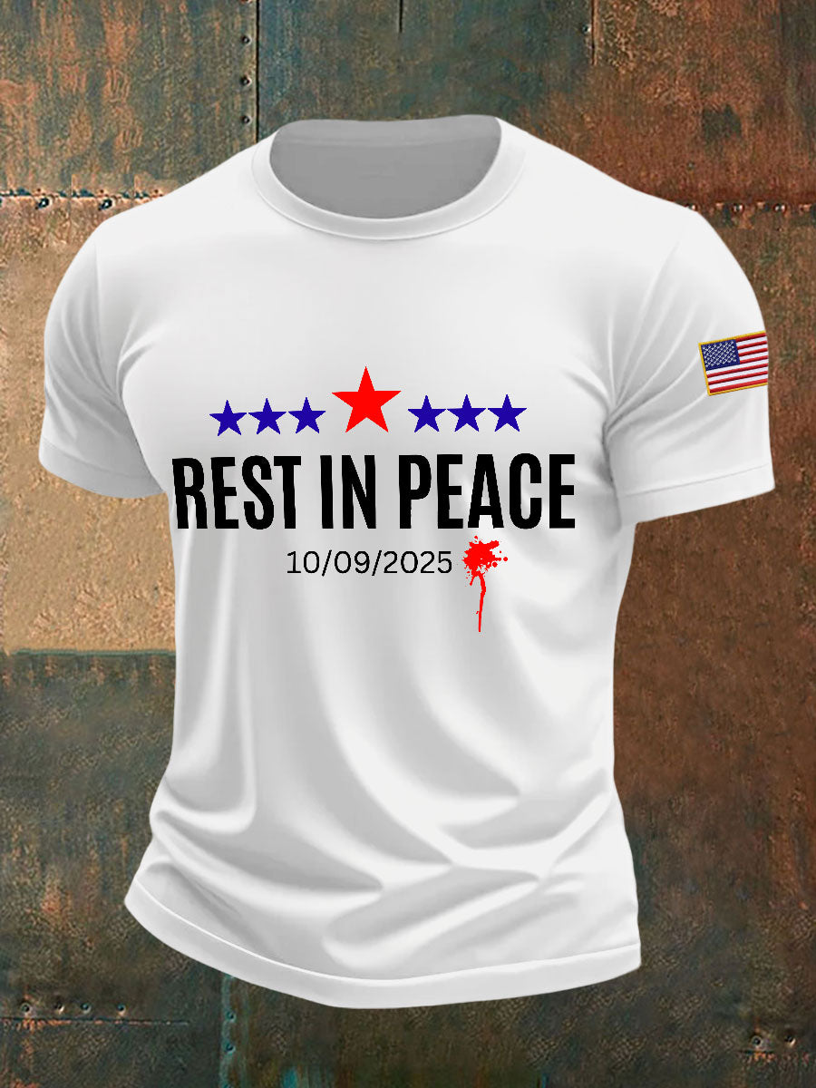 rest in peace T-Shirts Charlie Kirk Memorial Shirt