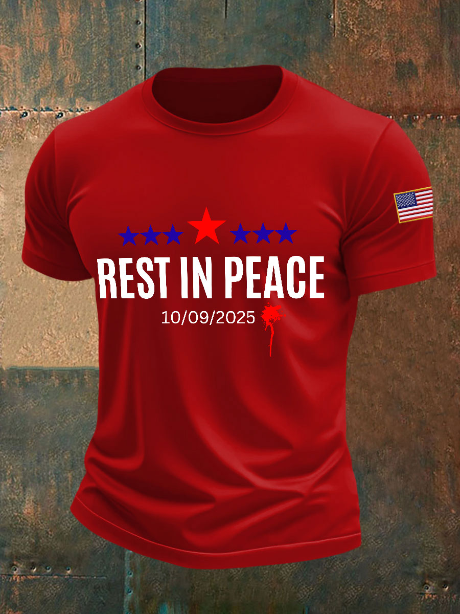 rest in peace T-Shirts Charlie Kirk Memorial Shirt