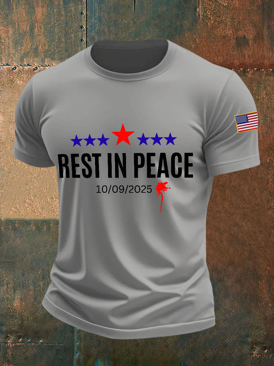 rest in peace T-Shirts Charlie Kirk Memorial Shirt