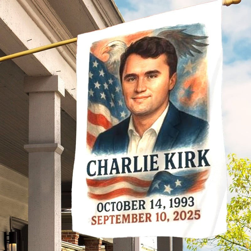 RIP Charlie Kirk Flag Eagle American Flag 1993-2025 Pray For Charlie Kirk Memorial Gifts
