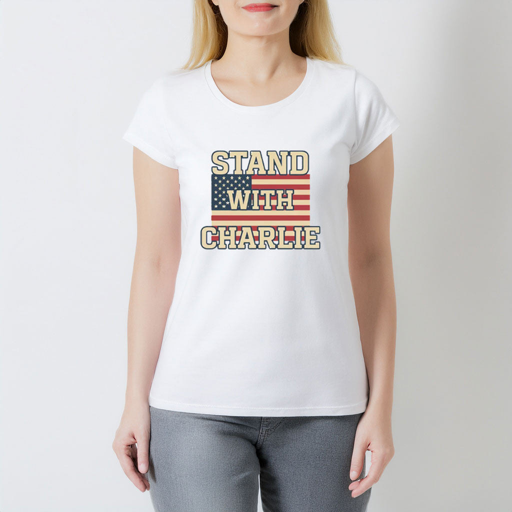 RIP Charlie Kirk Shirt Stand With Charlie T-Shirt Gift For Trump Supporter