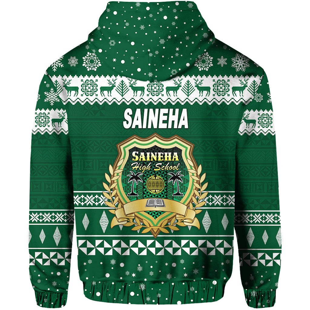 Saineha High School Christmas Hoodie Simple Style LT8