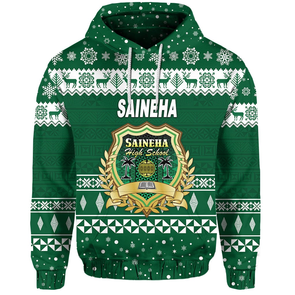 Saineha High School Christmas Hoodie Simple Style LT8