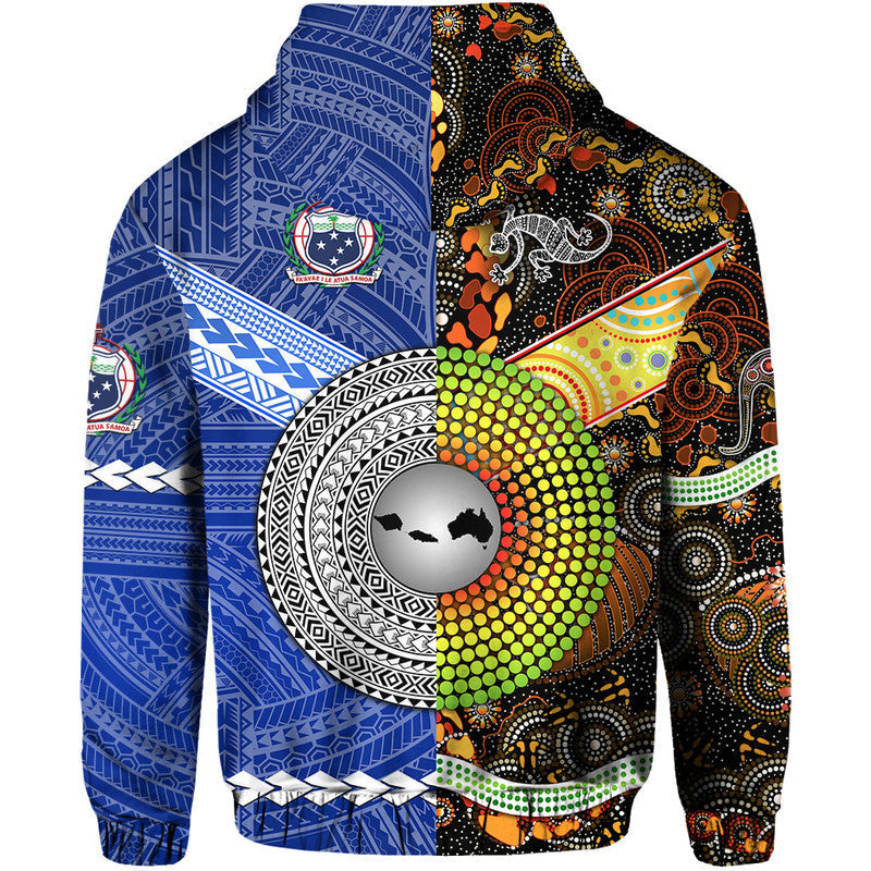 Samoa and Australia Aboriginal Hoodie Together LT8