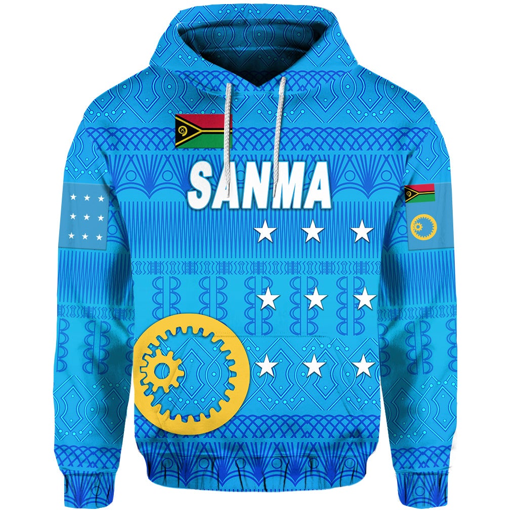 Sanma Province Hoodie Vanuatu Pattern Traditional Style LT8