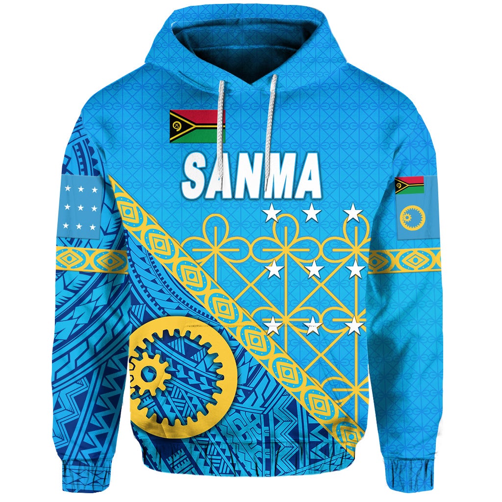 Sanma Province Hoodie Vanuatu Pattern Unique Style LT8