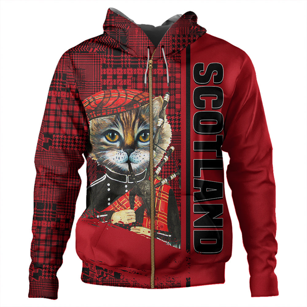 Scotland Cat Bagpipes Zip Hoodie RLT12