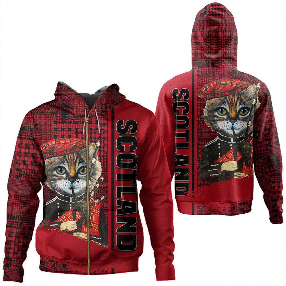 Scotland Cat Bagpipes Zip Hoodie RLT12