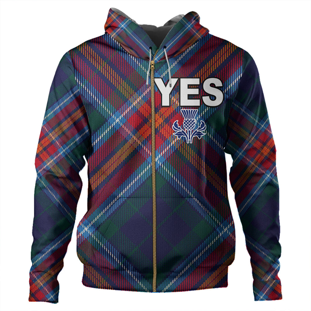 Scotland Tartan Yes Zip Hoodie RLT12