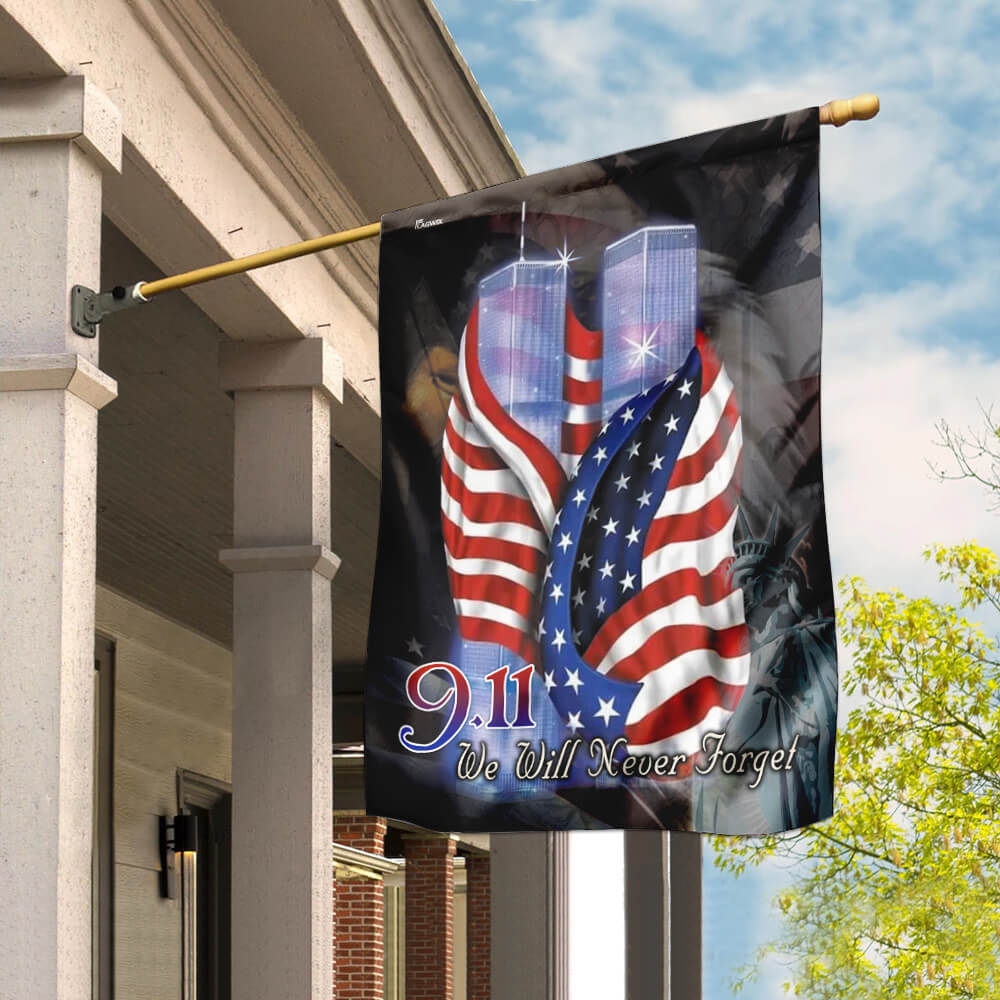 September 11th Never Forget 911 Flag-2 - Liberish
