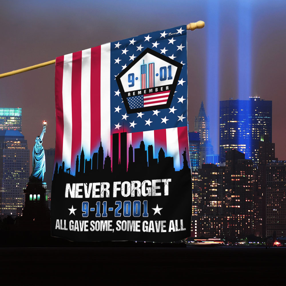 September 11th Never Forget All Gave Some 9 11 Memorial American Pentagon Flag - Liberish