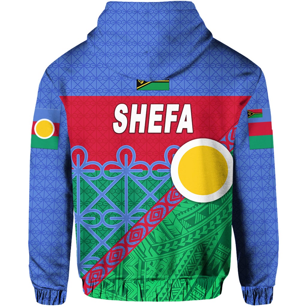 Shefa Province Zip Hoodie Vanuatu Pattern Unique Style LT8