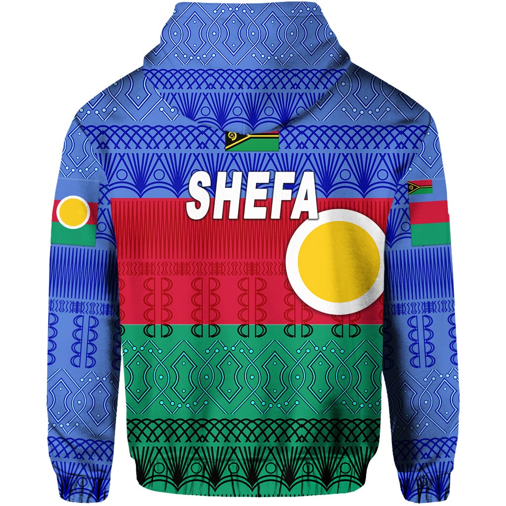 Shefa Province Hoodie Vanuatu Pattern Traditional Style LT8