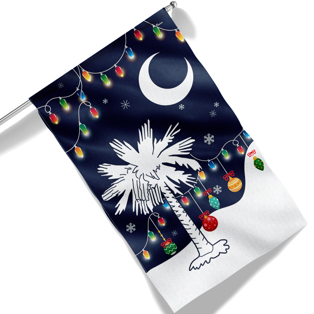 South Carolina Christmas Flag Festive Season - Liberish