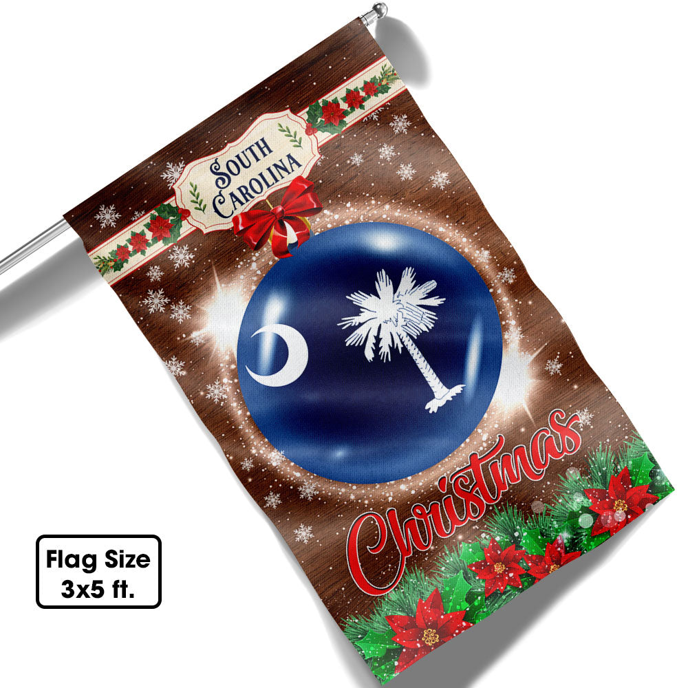 South Carolina Christmas Flag Holiday Edition - Liberish