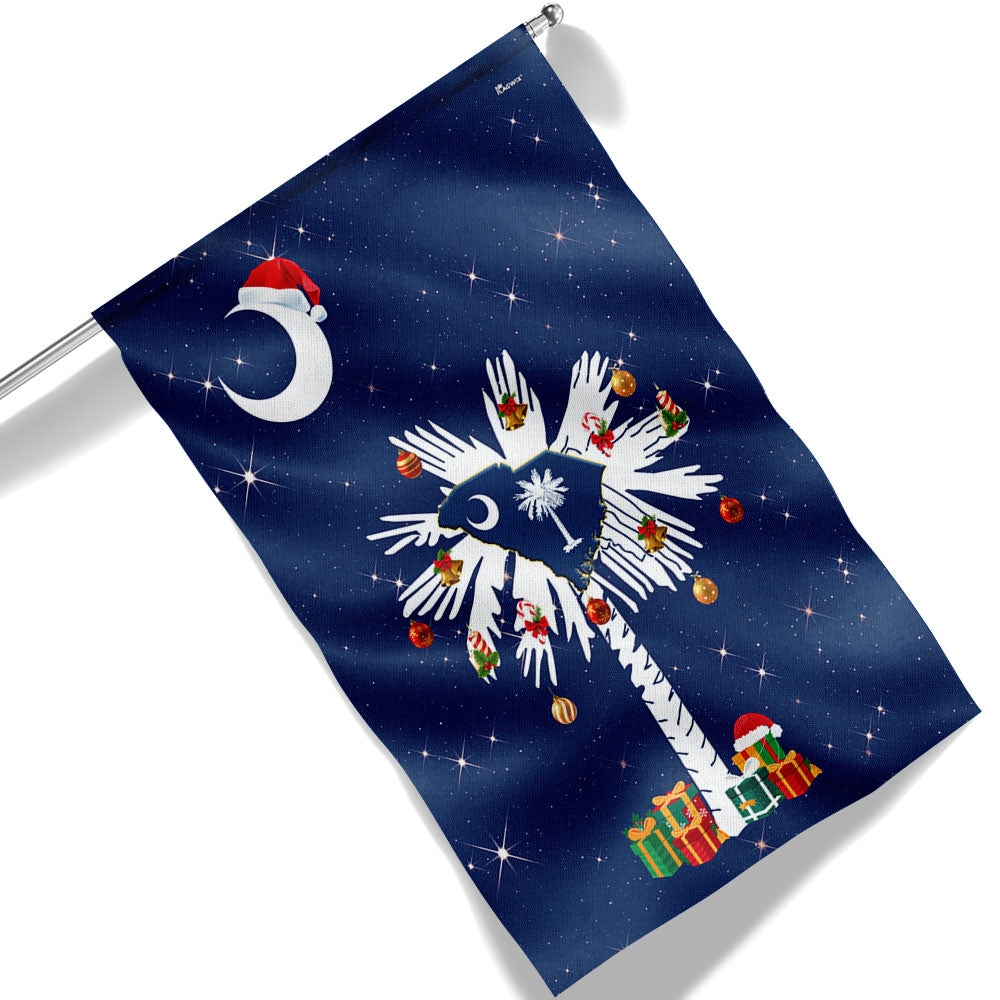 South Carolina Christmas Flag Merry Christmas - Liberish